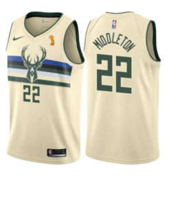 Maillot Bucks Milwaukee beige 2