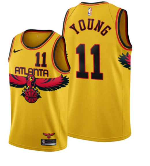 maillot Atlanta Hawks Jaune