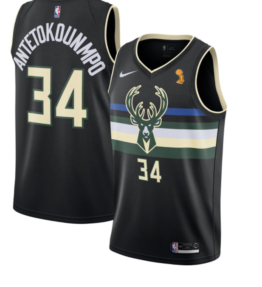 Maillot Milwaukee Bucks noir