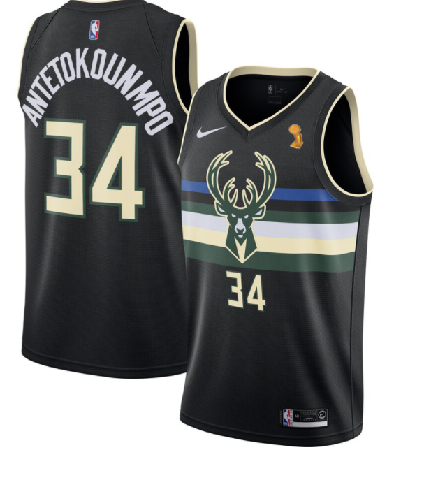 Maillot Milwaukee Bucks noirMaillot Milwaukee Bucks noir