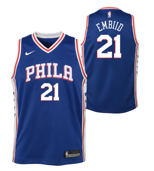 76ers Philadelphie maillot Bleu