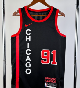 Maillot Chicago Bulls noir 3 