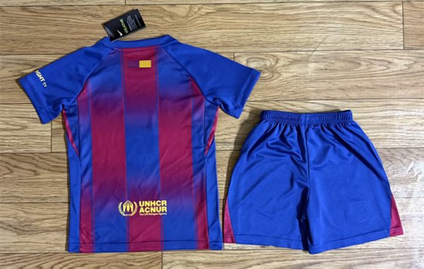 Maillot Domicile enfant fc Barcelone 2025-2026 _ fc barcelona home kid jersey 2025-2026 (2)