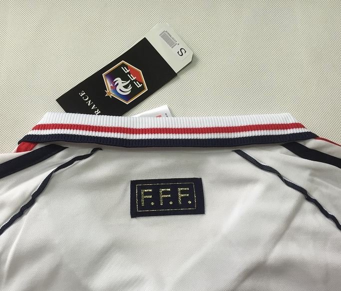 Maillot Extérieur Equipe de France Retro 1998 (Flocage Gratuit) – Image 2
