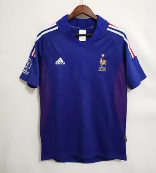 Maillot France coupe du monde 2002 Domicile 1