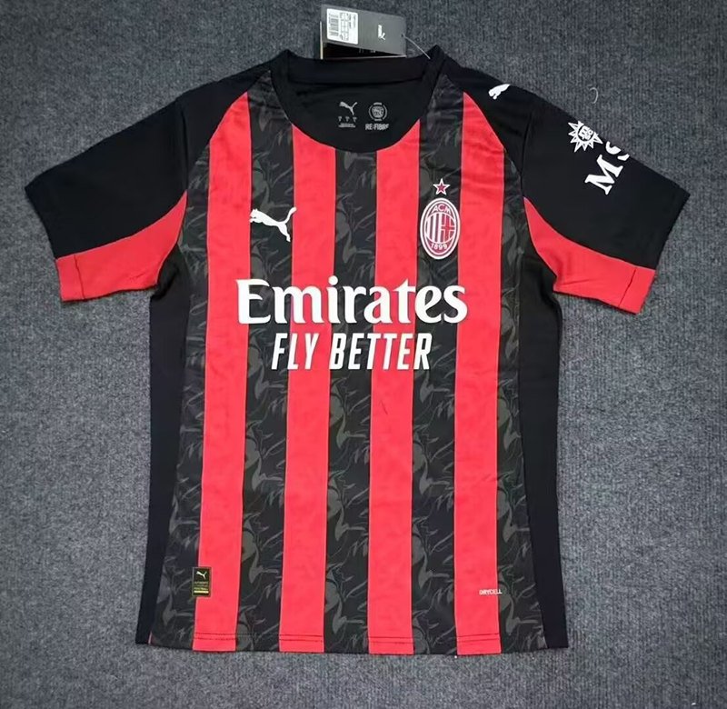 Maillot domicile Ac Milan 2025-2026 _ Ac Milan home jersey 2025-2026 (1)