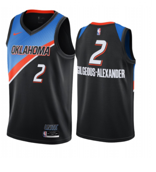 Maillot Thunder Oklahoma City noir