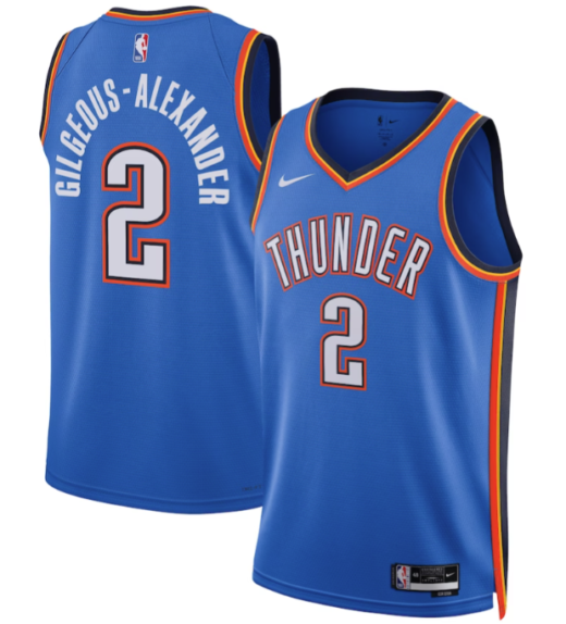 Maillot Thunder Oklahoma City bleu 2