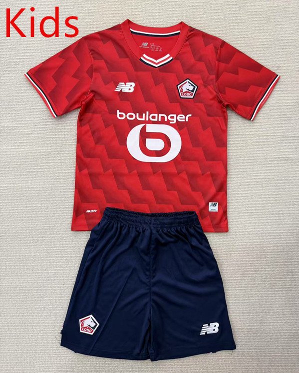 Maillot enfant Domicile Losc Lille 2025-2026 _ Losc Lille kid home jersey 2025-2026 (1)